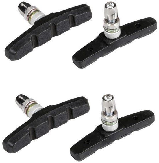remblokken - Fietsremblokken - 2 Paar - Brake Fietsremblokken - Remblokken voor kinderfietsen - V-Brake Fietsremblokken - Geschikt voor racefietsen, mountainbikes, stadsfietsen, enz.