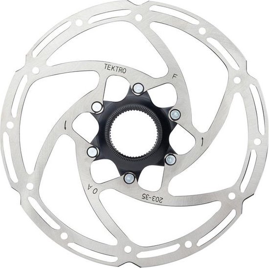 Remschijf Tektro Tr203-35 ø203mm Centerlock - zilver (werkplaatsverpakking) van Tektro