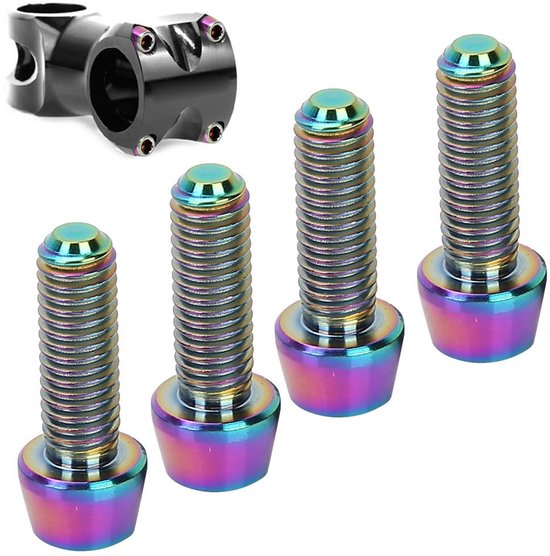 Remschroeven Titanium Legering - Fietsrem Schroeven - M5 * 15mm - Corrosiebestendig - Lichtgewicht - Hoge Sterkte - Fietsbout