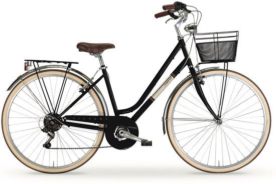 Retrofahrrad "New Silvery" 28 Zoll van Merkloos