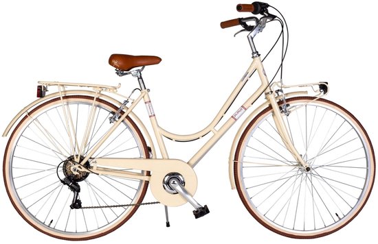 retrofiets 28 inch CONDORINO Lady, BEIGE CAPPUCCINO van Merkloos