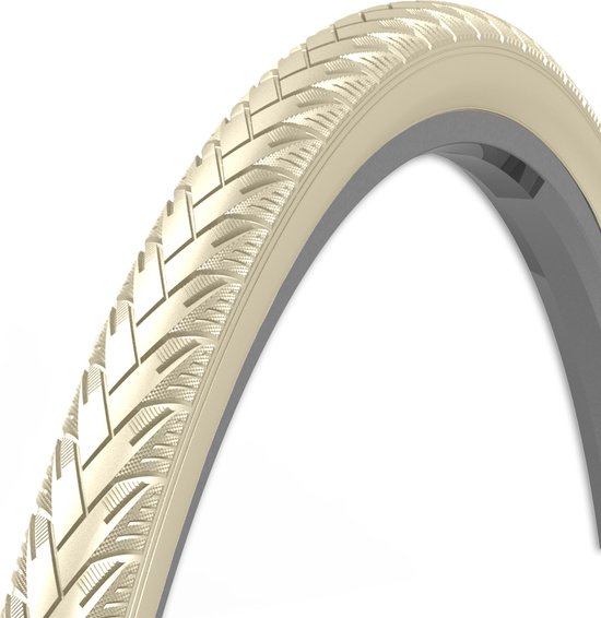 Rexway Anti-lek buitenband - reflectie - 28x1 5/8x1 3/8 - crème - ETRTO 37-622