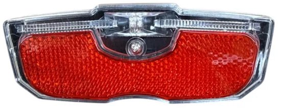 Rieba® Fiets Achterlicht - LED Fietsverlichting - 80 mm - Inclusief Batterijen - Verlichting Bagagedrager - Fietslamp - Achterlamp - Rood van Merkloos