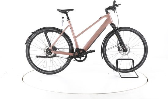Riese & Müller UBN Seven silent Elektrische citybike Accu 430Wh 28" 2023 roze
