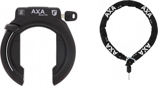 Ringslot Axa Block XXL met insteekketting AXA ULC 130 cm /5,5 zwart van Ring