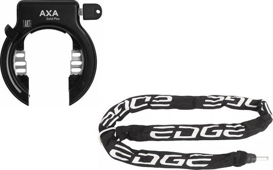 Ringslot Axa Solid Plus ART2 met insteekketting Edge 140cm van Ring