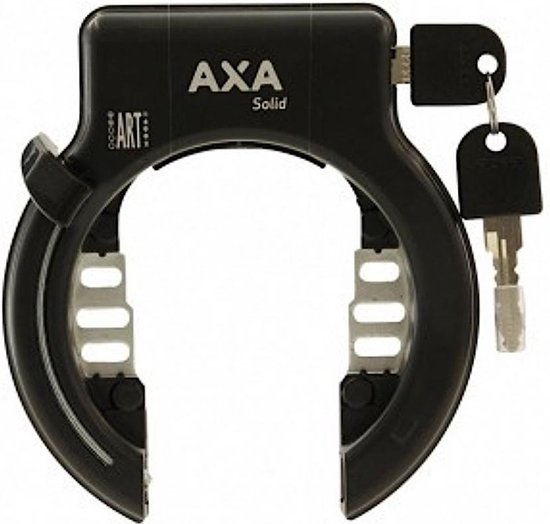 Ringslot Axa Solid - zwart (werkplaatsverpakking) van Ring