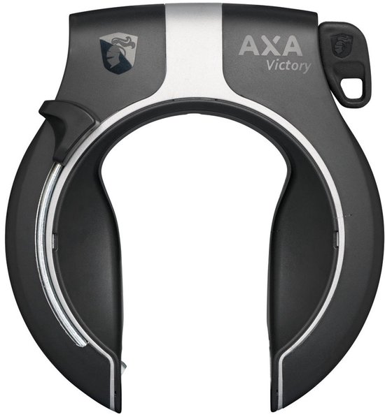 Ringslot Axa Victory - glanzend zwart/grijs (werkplaatsverpakking)