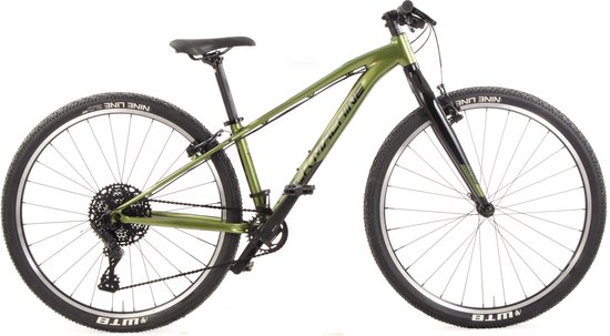 Rock Machine Thunder - Hardtail Mountainbike 29 Inch - XS (35 cm) - Unisex - 10V - V-Brakes - Kaki van Merkloos