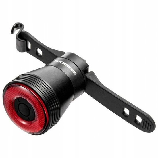 Rockbros Achterlicht Fiets LED USB met STOP-functie, 60lm
