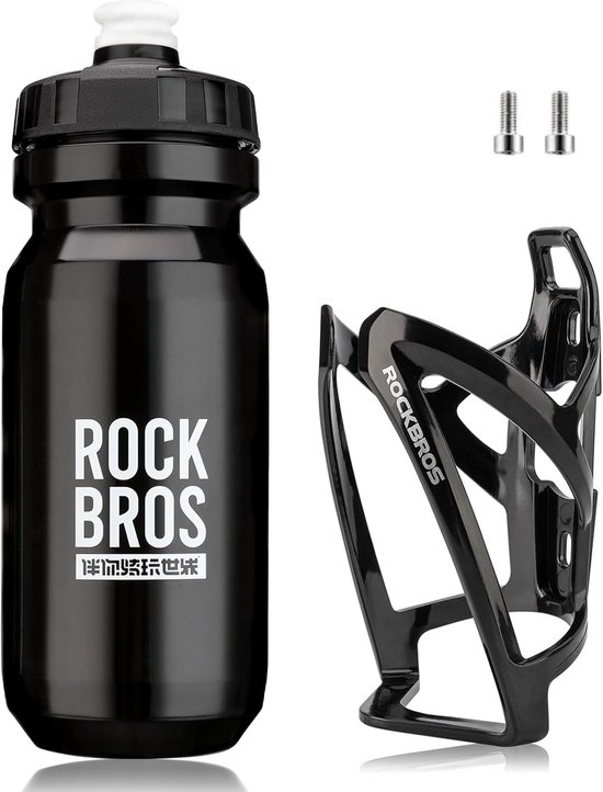 ROCKBROS Bicycle Bottle Holder, Lightweight Bottle Holder for MTB, Road Bike, Universal Cage, PC Cage, Includes Bicycle Bottle
