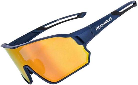 ROCKBROS Fietsbril - Gepolariseerde Zonnebril - Sportbril met UV400-bescherming - TR90-montuur, voor 0utdoor-sport, Fietsen, Hardlopen, Klimmen, Vissen, Golfen van ROCKBROS