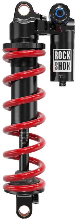 Rockshox Vivid Coil Ultimate Dh Rc2 Reb55/comp30 Adj Hydraulic Bottom Out Standard C1 Schokdemper Zilver 70 mm / 250 mm van RockShox