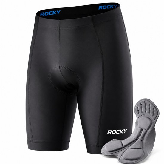 Rocky Fietsshort met Zeem - Fietsbroek - Wielrenbroek - Wielerbroek - Mountainbike - Fietskleding - Koersbroek - bibshort -Fietsbroek Heren met Zeem - Maat XXL