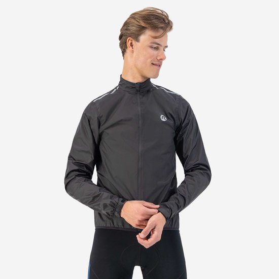 Rogelli Core Fiets Regenjas Heren - Regenjack Wielrennen - Zwart - Maat XL van Merkloos