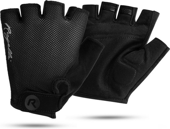 Rogelli Core Fietshandschoenen Dames - Zomer Wielrenhandschoenen - Korte Vinger - Zwart - Maat M van Merkloos