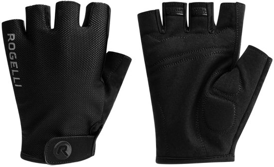 Rogelli Core Fietshandschoenen Zomer - Wielrenhandschoenen Heren - Handschoenen met Padding - Zwart - Maat 3XL van Merkloos