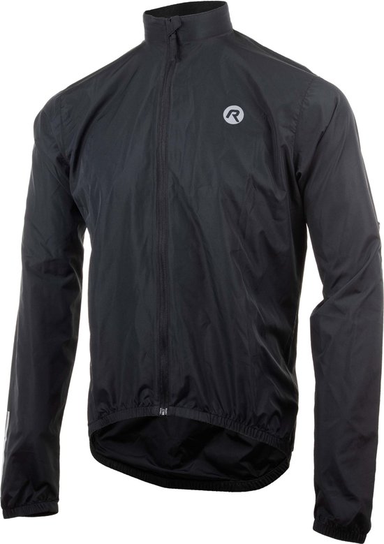 Rogelli Core Fietsjas Heren Winddicht - Windjack Wielrennen - Zwart - Maat 4XL van Merkloos
