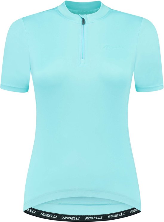 Rogelli Core Fietsshirt Dames - Korte Mouwen - Wielrenshirt - Lichtblauw - Maat XS van Merkloos