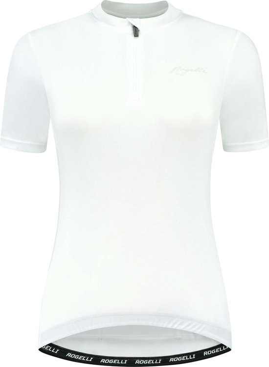 Rogelli Core Fietsshirt Dames - Korte Mouwen - Wielrenshirt - Wit - Maat XS