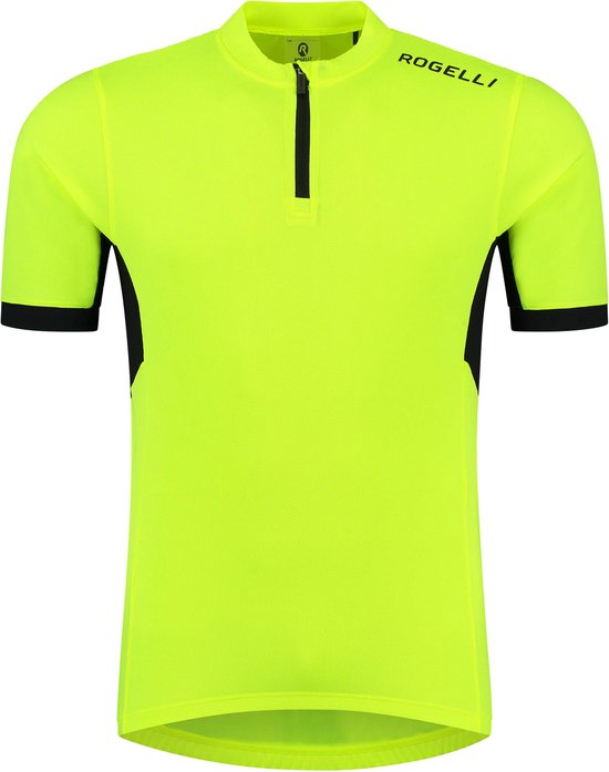 Rogelli Core Fietsshirt Heren - Korte Mouwen - Wielershirt - Fluor, Zwart - Maat 7XL van Rogelli