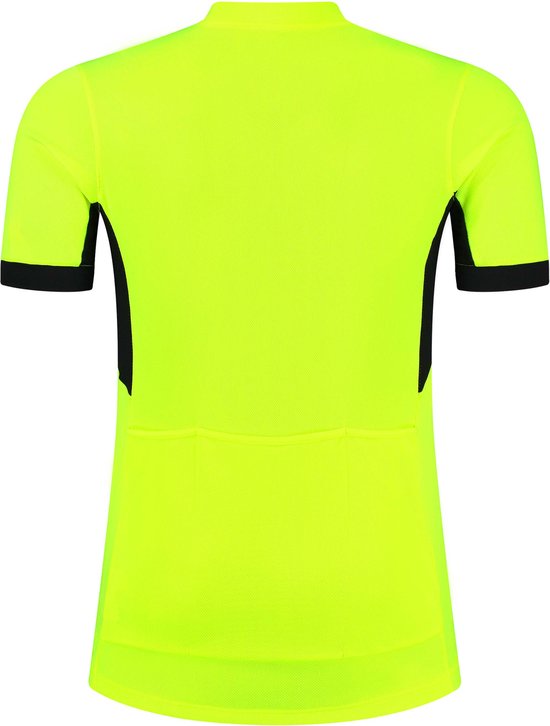 Rogelli Core Fietsshirt Heren - Korte Mouwen - Wielershirt - Fluor, Zwart - Maat XXL
