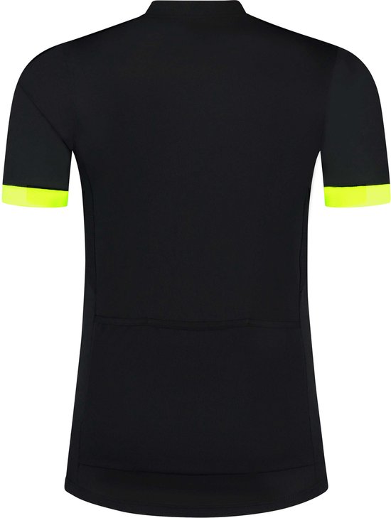 Rogelli Core Fietsshirt Heren - Korte Mouwen - Zwart Fluorgeel - L