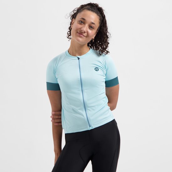 Rogelli Modesta Fietsshirt Dames - Korte Mouwen - Lichtblauw - XXL
