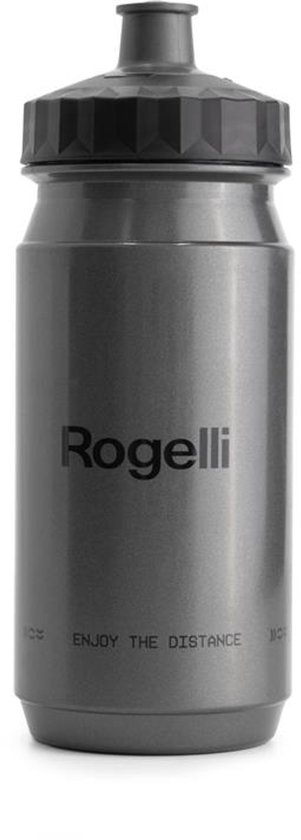 Rogelli Sportbidon 550ml Fietsbidon - Drinkfles BPA vrij - Grijs/Zwart