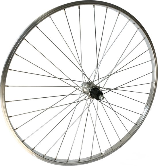 Roland Achterwiel 28 inch - Aluminium velg - Zilver - Vaste as - 7/8 speed - Spaak 14 van Roland