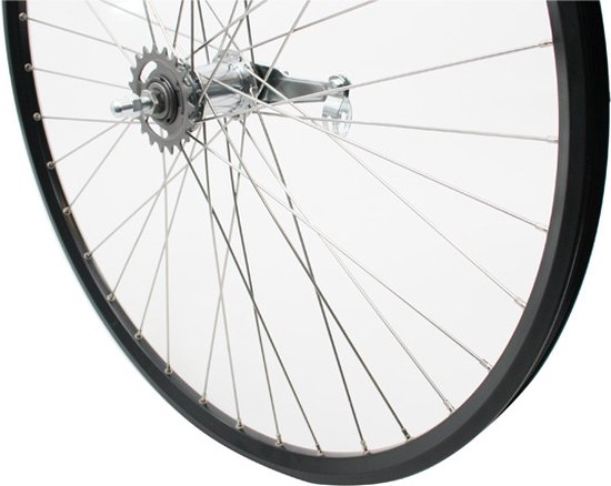 Roland achterwiel 28 Shimano RN ZAC2000 zwart RVS spk van Merkloos