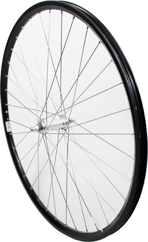 Roland voorwiel 28 vast ZAC2000 zwart RVS spk van Roland