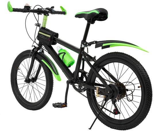 Rolu Kinderfiets – Kinderfiets 20 Inch – Mountainbike – 7 Versnellingen – 130 Tot 150 CM – Spatborden Voor & Achter – Antislip Banden van Merkloos