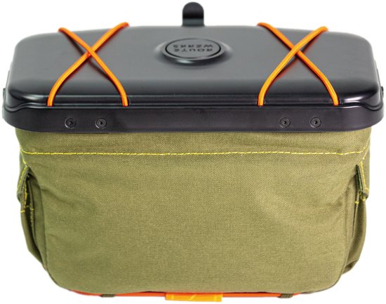 Route Werks The Handlebar Bag - Stuurtas - Olijfgroen - Fietstas - Kaarthouder - GPS houder - Stevig van Route Werks
