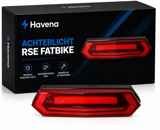 RSE Fatbike LED Achterlicht | Achterlamp | 7GO & Havena