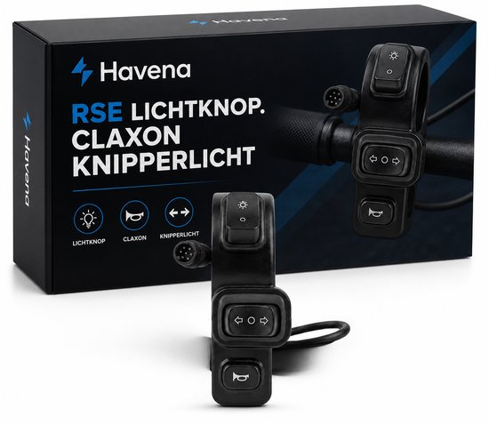 RSE Lichtknop Claxon & Knipperlicht | Stuurbediening | 7GO & Havena