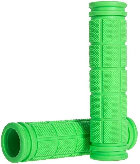Rubberen fietsstuurgrepen cover bmx mtb mountainbike handvatten antislip fietsen stuurgrepen [groen] van Merkloos