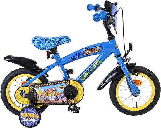 Rubble & Crew - Kinderfiets - Jongens - 12 inch - Blauw van Rubble & Crew