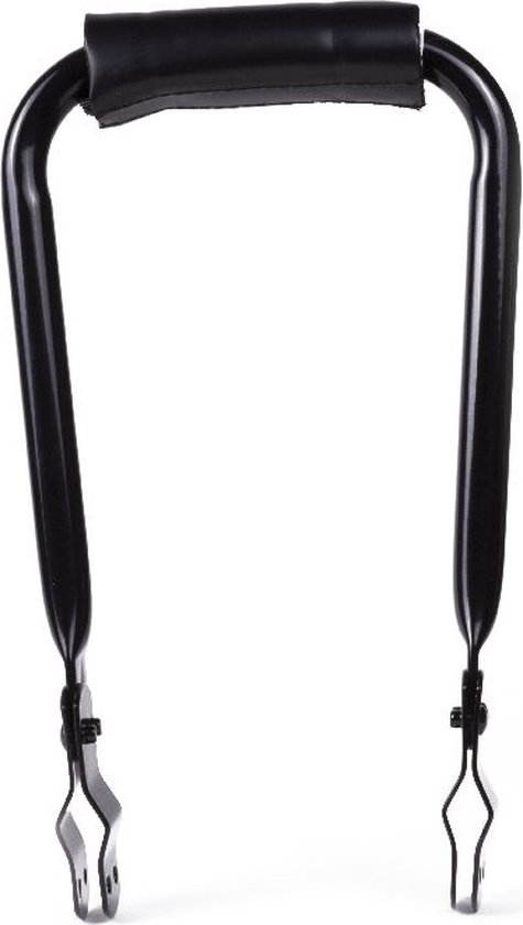 Rugsteun - Opklapbaar- Rugleuning Bagagedrager - Rugsteun Fiets met Rugkussen - Bagagedrager Kussen - Zwart van Merkloos