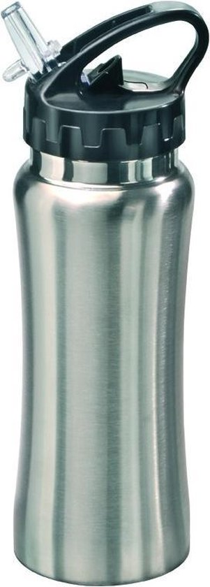 "RVS Bidon ""Sporty"" 0,5 liter (Zilver)"