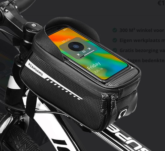 Rzahuahu Fietstas - Waterdicht - Telefoonhouder voor je fatbike! fiets of ebike. - Sache Bikes van RZAHUAHU