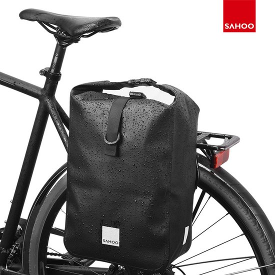 SAHOO - Fietstas - Zwart - Enkele fiets tas - 10 liter -Waterafstotend van Merkloos