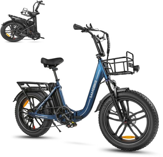 Samebike C05 Pro Elektrische Fatbike - Opvouwbare E-Bike - 250W Motor - 36V 13Ah Accu (70 km Bereik) - 20 Inch Brede Banden - Shimano 7 Versnellingen - met Dubbele Vering van Samebike C05 Pro