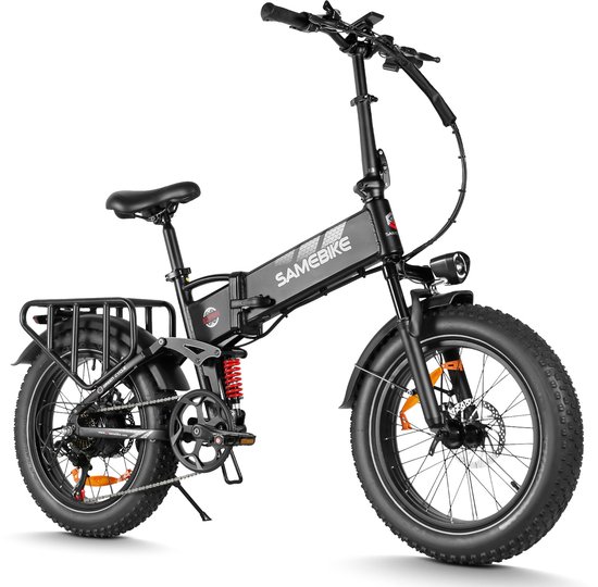 SAMEBIKE RS-A02 Pro Elektrische Fatbike – 48V 15Ah – 20*4 Inch Banden – 110KM Bereik – Opvouwbaar – Mechanische Schijfremmen –Zwart van Merkloos