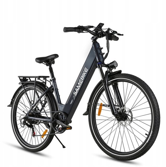 Samebike RSA01Pro-T 26'' Elektrische Fiets – 36V 15Ah, 90km Bereik, 250W Motor, 7-Speed Shimano, Dubbel Geveerd – Zwart van Merkloos