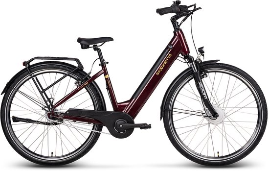 Saxonette Comfort Plus 5.0 dames ebike Nexus 7 13Ah wijnrood van Saxonette