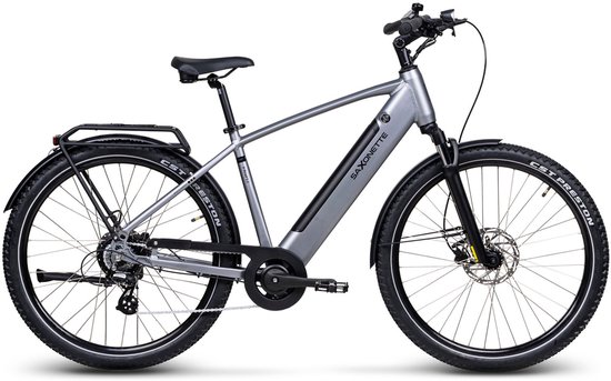Saxonette X-ROAD 5.2 trekking ebike 7 sp 13Ah zilver van Saxonette