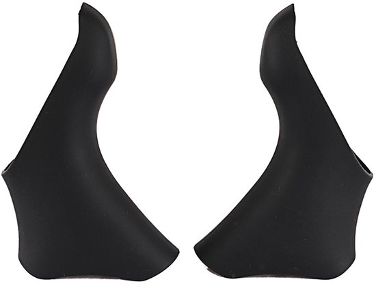 Schakelrubbers Geschikt voor racefietsen – Geschikt voor SHIMANO 105 ST-5600/6600-serie – Siliconen beschermhoezen – Zwart (per paar) van Merkloos