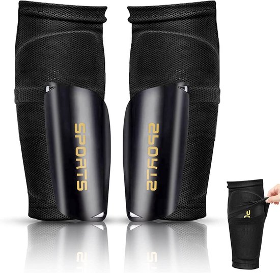 Scheenbeschermers / voetbal, scheenbeschermers met enkelbescherming,Voetbeschermer football, shin guards with ankle protection, voor kinderen en volwassenen van Sakroa