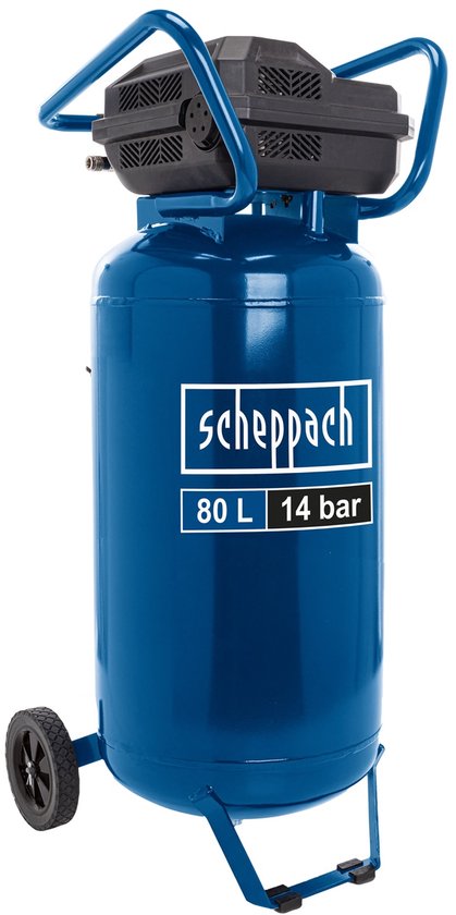 Scheppach Compressor HC85V - 1600W - 14 bar - 80L Tankinhoud - Olievrije compressor - Staande compressor